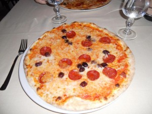 Italien Pizza am Gardasee